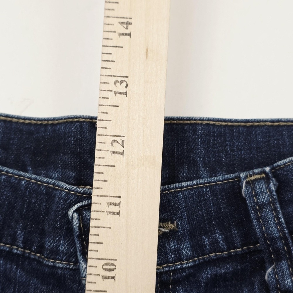 Lee Jeans Womens 8 Blue Dark Wash High Rise Straight Stretch Denim Casual Style - Picture 6 of 7